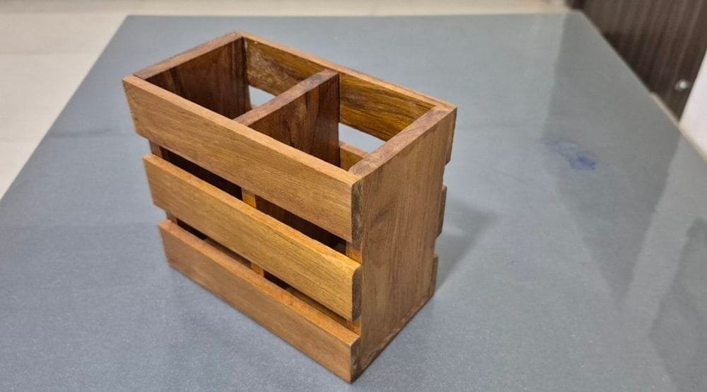 Wooden Stand for Remote and Spoons (Set of 2)