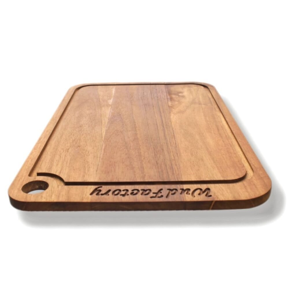 Durable wooden cutting board for versatile kitchen use