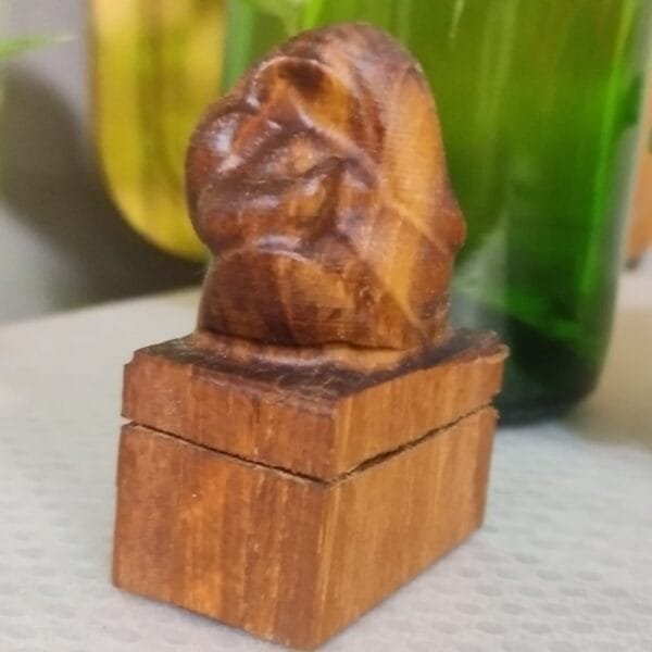 Handcrafted Wooden Ganesha Idol showcasing fine detailing