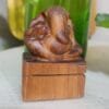 Premium Wooden Ganesha idol with intricate carvings