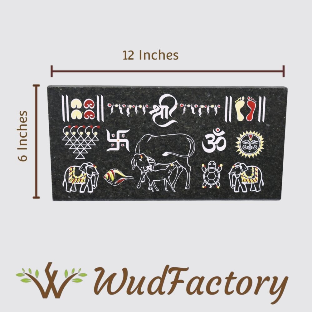 Granite Printed Rangoli 12x6 Inches