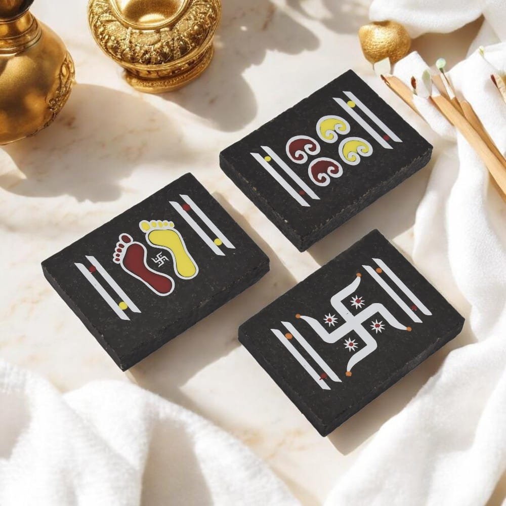 Granite Rangoli_Laxmi Paule, Gaupadma, Swastik