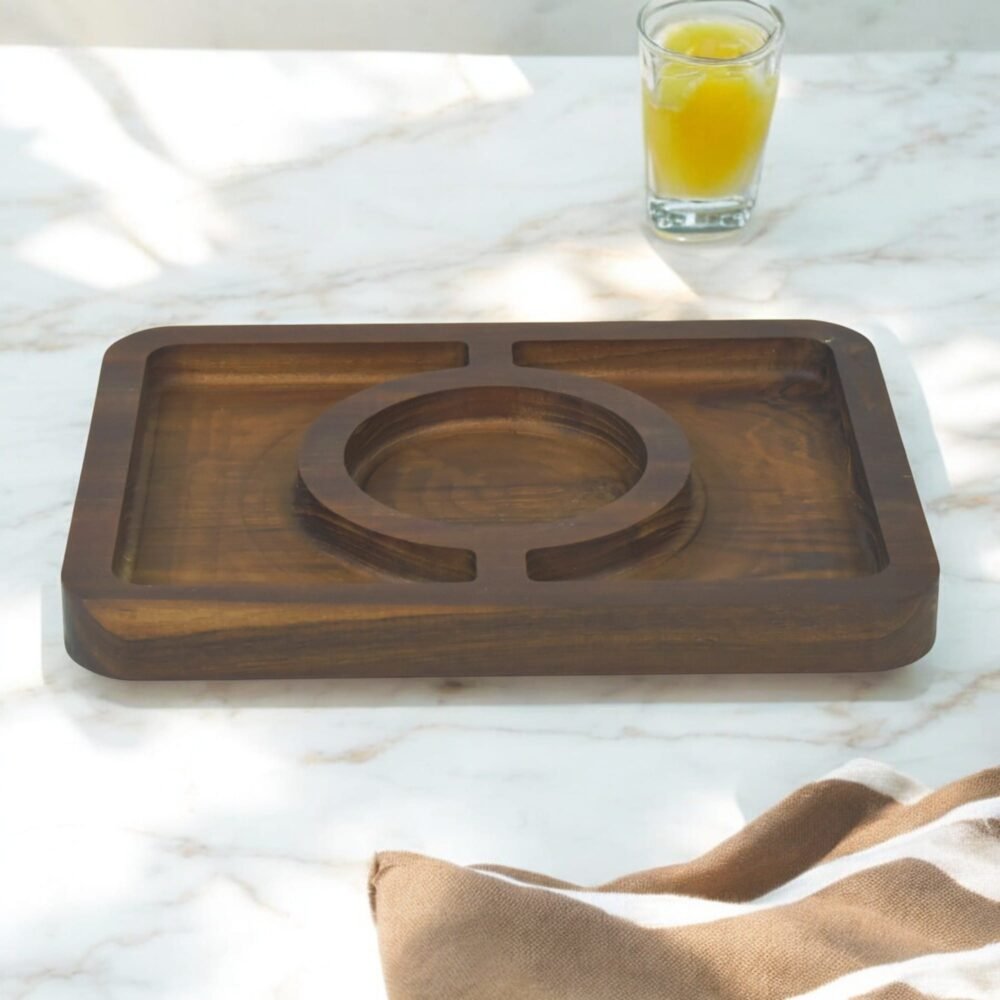 Premium Sagwan Serving Tray-view02