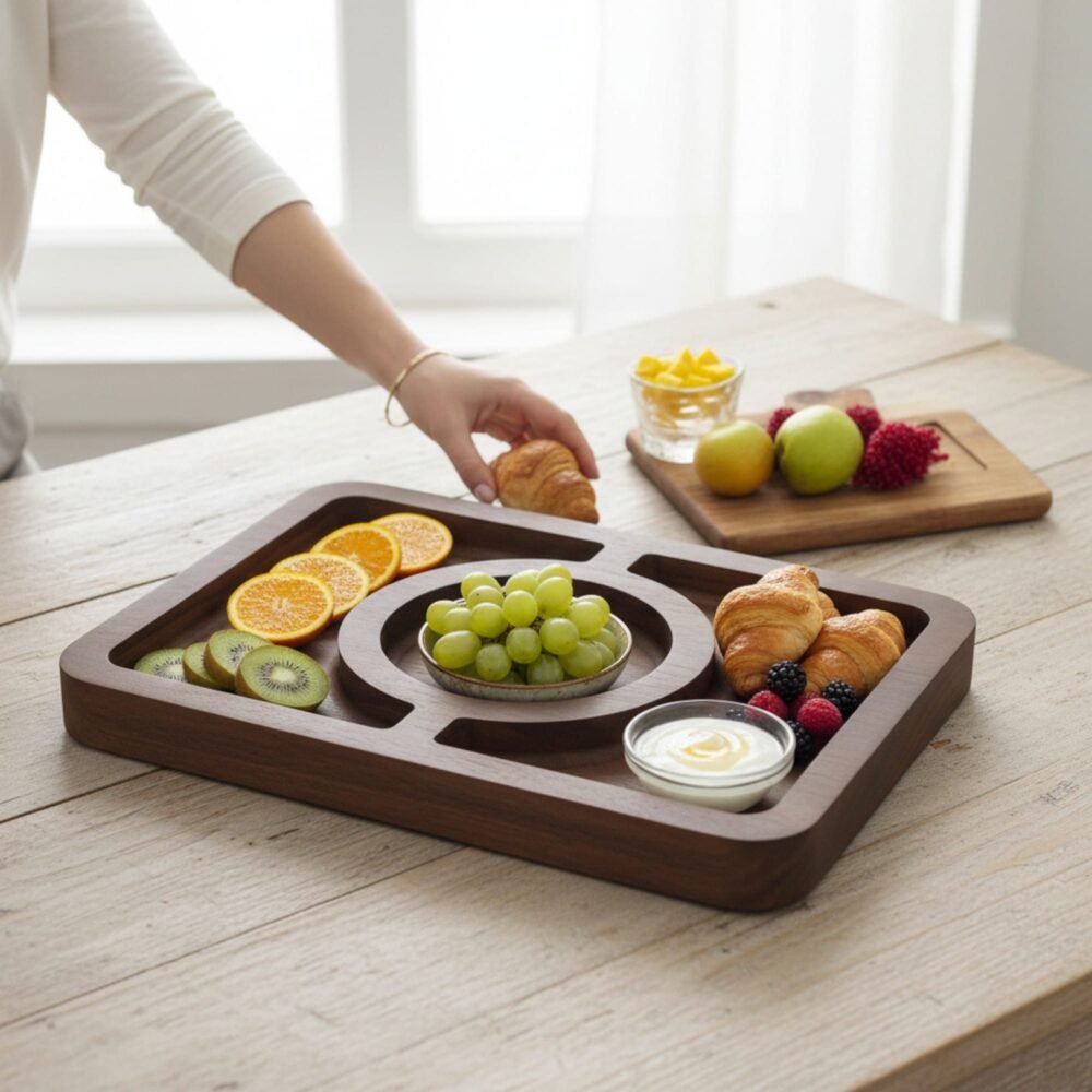 Premium Sagwan Serving Tray