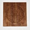 Wooden Antique Shree Yantra Wall Frame with intricate carvings
