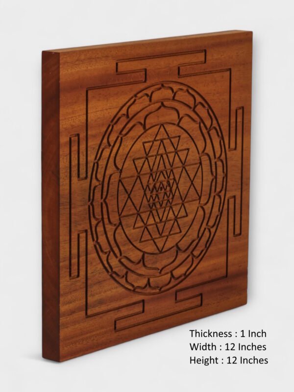 Shree Yantra Wooden Frame – Symbol of prosperity and peace