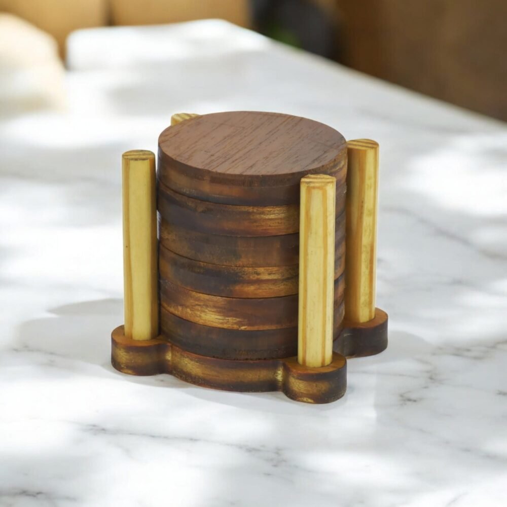 Wooden Round Shape Coasters